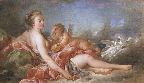 Cupid Offering Venus the Golden Apple, Francois Boucher